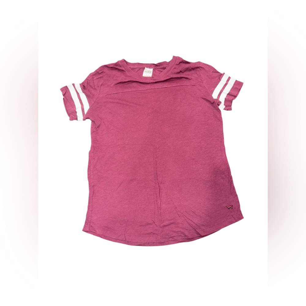 ✨ 5/$30 ✨ PINK Victoria's Secret Maroon short sleeve Tee